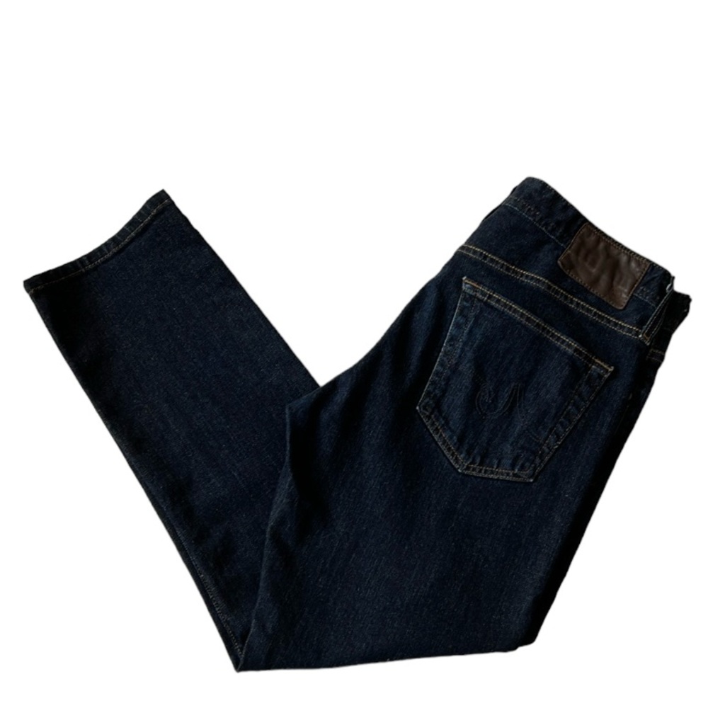 Adriano Goldschmied The Everett Slim Straight Dark Blue Jeans Size 31x27 Altered